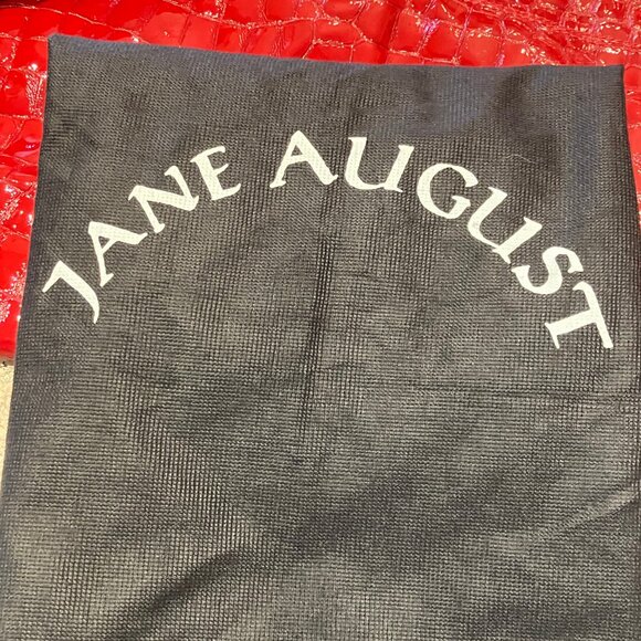 "RARE" JANE AUGUST King's Road Leather Tote - Red Embossed Croc (Made in Italy) - Picture 9 of 10